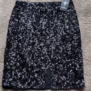 Sequin Black Skirt